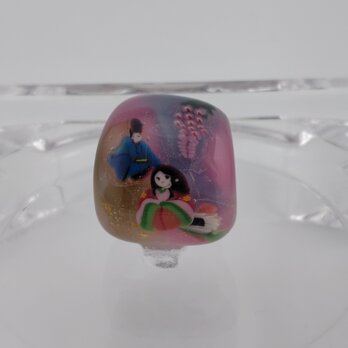 帯留め　源氏物語の世界