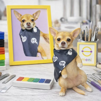 写真から作るオーダーメイドペットフィギュア｜愛犬・愛猫そっくり似顔人形｜うちの子 肖像画 置物｜世界に一つ メモリアルギフト