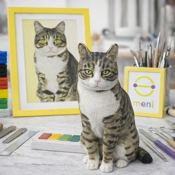 写真から作るオーダーメイドペットフィギュア｜愛犬・愛猫そっくり似顔人形｜うちの子 肖像画 置物｜世界に一つ メモリアルギフト