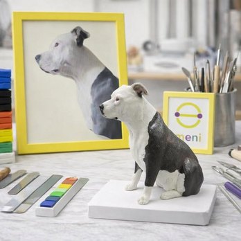 写真から作るオーダーメイドペットフィギュア｜愛犬・愛猫そっくり似顔人形｜うちの子 肖像画 置物｜世界に一つ メモリアルギフト