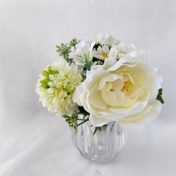 お供え　お悔やみ　仏花【アーティフィシャルフラワー】ホワイトB