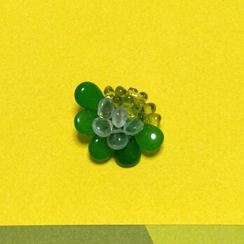 [ブローチ] green flower mix