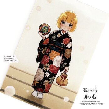 《黄金 座敷童子》☘️手鞠 巾着袋 着物 お財布やスマホに入る 神秘的 スピリチュアル 開運 お守り カード プラスチック製