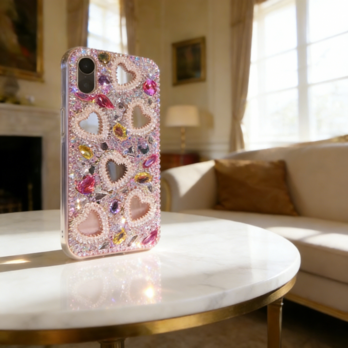 キラキラ iPhone 17 16 ケース  デコ電 ラインストーン 韓国風 Galaxy Pixelスマホケース 贅沢のコピー