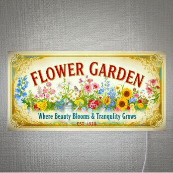 【オーダー無料】フラワー ガーデニング 花 ボタニカル 店舗 自宅 壁掛け 照明 看板 置物 雑貨 ライトBOX