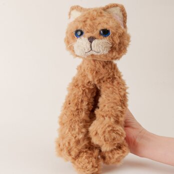 癒されネコのあみぐるみ<middleサイズ>ネコのコンたろう