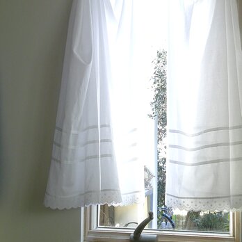 刺繍lace×CottonVoile caféstyle