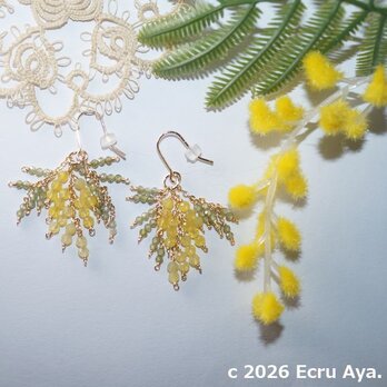 *真実の愛*ミモザの日のピアス