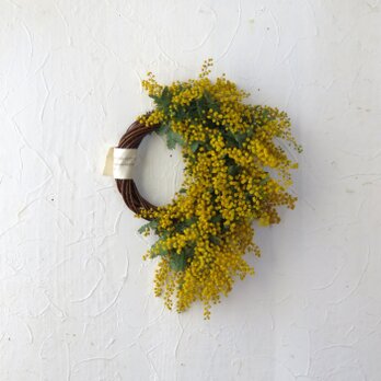 flowing Mimosa Wreath