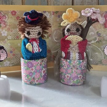 雛飾りセット　あみぐるみ　ハンドメイドのコピー