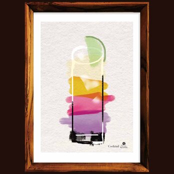 カクテルフリー　送料無料 　イイネたのしいポスター　イラスト　ポスター　アートポスター　アート/sei検索新着順　4014