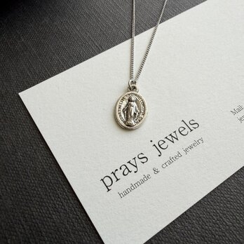 Simple Metal Necklaces シルバーイタリアメダイネックレス　約45～50ｃｍ