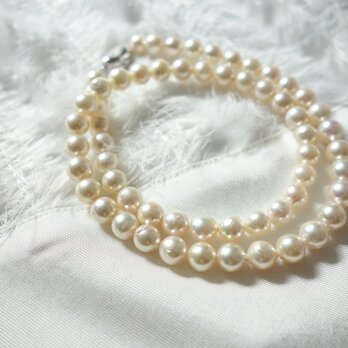 あこや真珠ネックレス　6.5mmUP （セミラウンド）