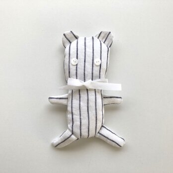 ちびくま（ダークブルーストライプ）