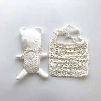 ちびくま＋ばっぐ（ホワイト）