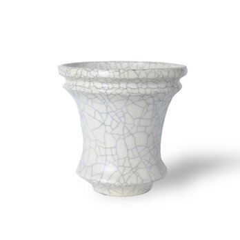 パルバコステリッチオ / M / 白貫入（鉢・プランター）