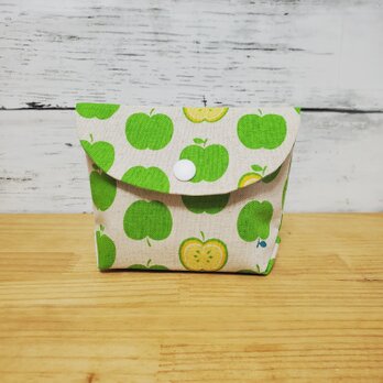 青りんごの小さなポーチ