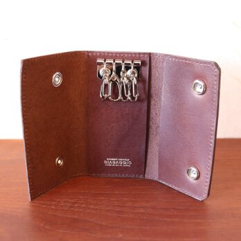 BIABAGGIO ブラウン 4連レザーキーケース 　k2201