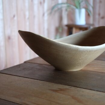 クリのナチュラルエッジボウル(32)〈ガラスコーティング〉【v1045】