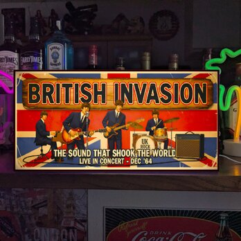 【オーダー無料】ブリティッシュロック UKロック レコード ミュージック 店舗 自宅 照明 看板 置物 雑貨 ライトBOX