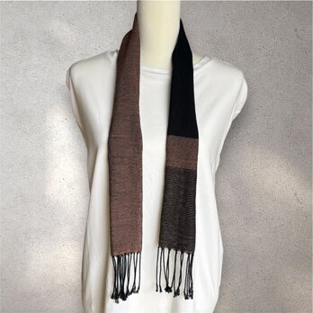 【手織り】綿糸のミニストール