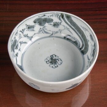 古伊万里 染付 蔦葉文深鉢 江戸後期