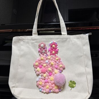 ぢぢ様専用うさぎさんのトートバッグ