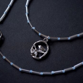 春と共に ~ガラスビーズのネックレス