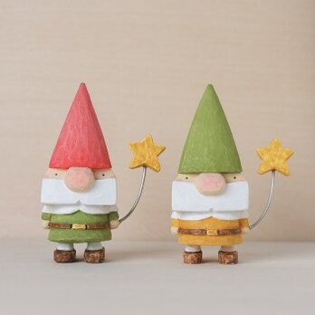 北欧 雑貨 【森のトントゥ】 オーナメント インテリア 木製　木彫り　置物 ニッセ  記念日　贈り物