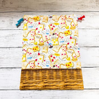 巾着袋　大　【smile食パン】