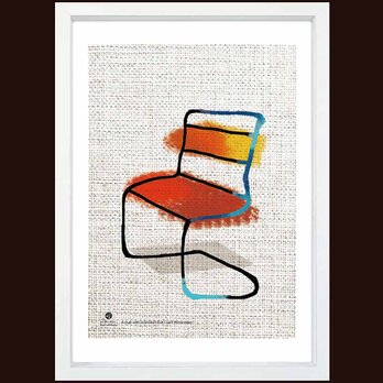 捨てられないイス　送料無料 　イイネたのしいポスター　イラスト　ポスター　アートポスター　アート/sei検索新着順　4023