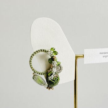 garden ーｶﾞｰﾃﾞﾝー ／大人なｲﾔｰｱｸｾｻﾘｰ／SUS316L／ｸﾞﾘｰﾝ緑系e005A