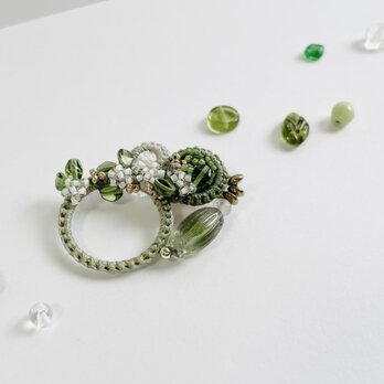 garden ーｶﾞｰﾃﾞﾝー ／大人なｲﾔｰｱｸｾｻﾘｰ／SUS316L／ｸﾞﾘｰﾝ緑系e005A