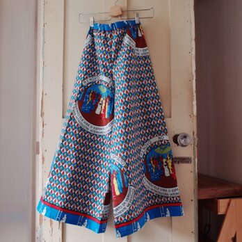 アフリカンプリント　ワイドパンツ (ザンビア)