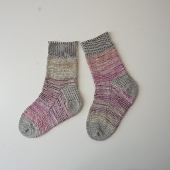 手編みの靴下　No.478