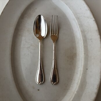 CHRISTOFLE  クリストフル　シルバープレート　サラダフォーク・スプーンset