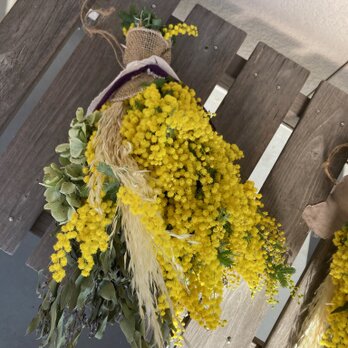 ユーカリとポンポンミモザ2