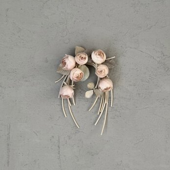 『まるい桜色薔薇』