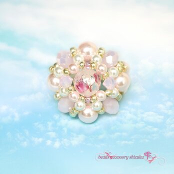 【蓄光】ホタル玉リングB＊13号＊Wピンク