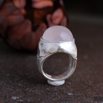 ローズクォーツのメタルワークリング