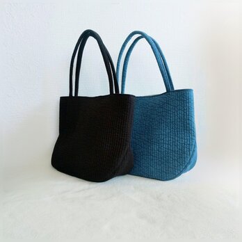 ブラック&ブルー ヌビ ショルダーバッグ