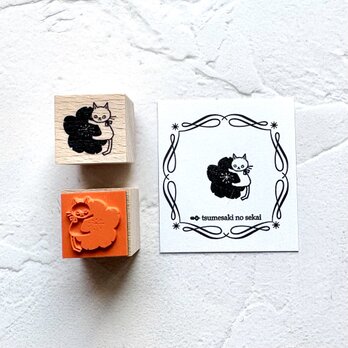 季節限定SALE // ＜ゴム製スタンプ＞桜猫