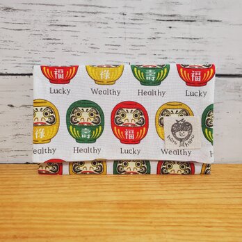 ぴったりが嬉しい！スリム通帳ケース だるま