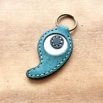 沖玉　レザーキーホルダー　オルテンシア仕様　02