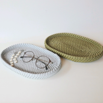 オーバルのかごトレイ