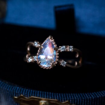 アンデシンラブラドライトのプラネットリング