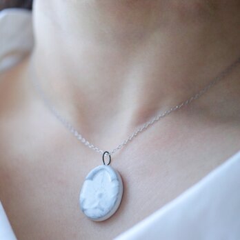 : : : 陶土の草花ネックレス : : : 1438