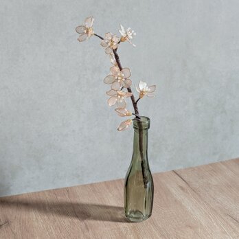 枯れない桜一枝｜春を飾る造花（ディップフラワー）