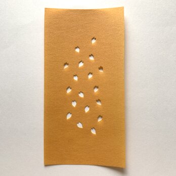 ステンシル型紙（花びら・Ｅ）