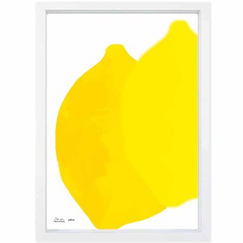 イエロー　レモン　送料無料 　イイネたのしいポスター　イラスト　ポスター　アートポスター　アート/sei検索新着順　4030